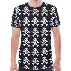 Skull and Crossbones New All Over Print T-shirt for Men (Model T45)