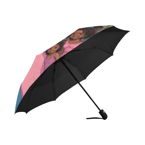 Black love Anti-UV Auto-Foldable Umbrella (U09)