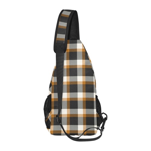 Classic Plaid (Tan) All Over Print Chest Bag (Model 1719)