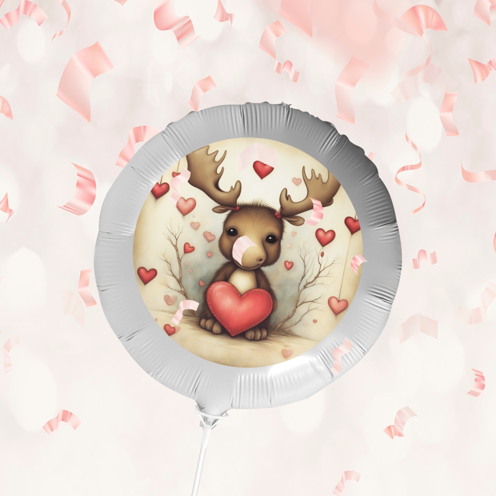 Moose Love 1 Foil Balloon (18inch)