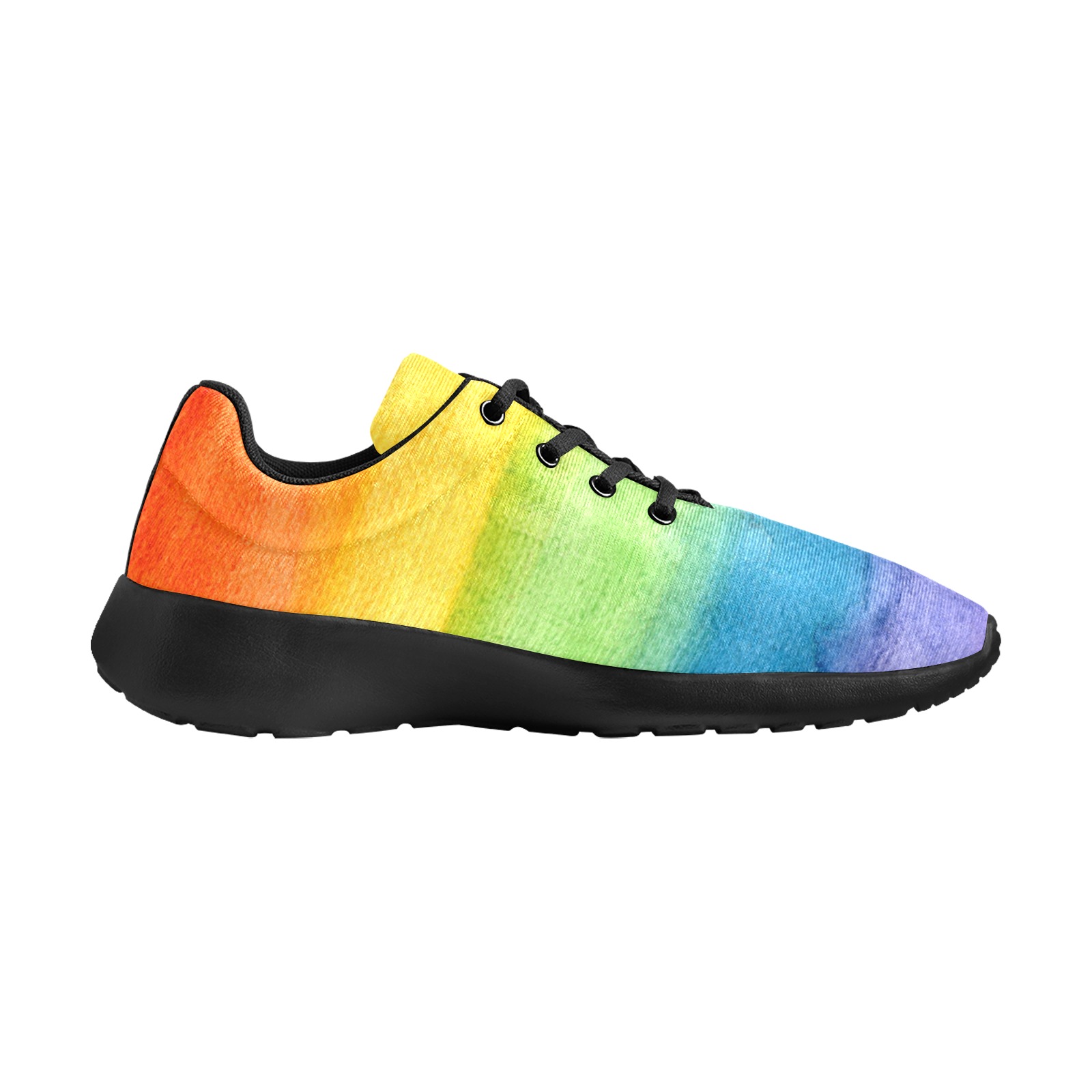 rainbow painting Women's Athletic Shoes (Model 0200)