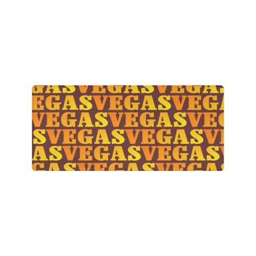 Golden VEGAS / Brown Gaming Mousepad (35"x16")