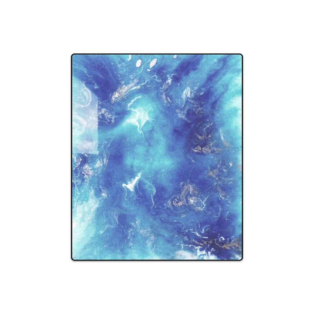 Encre Bleu Photo Blanket 50"x60"