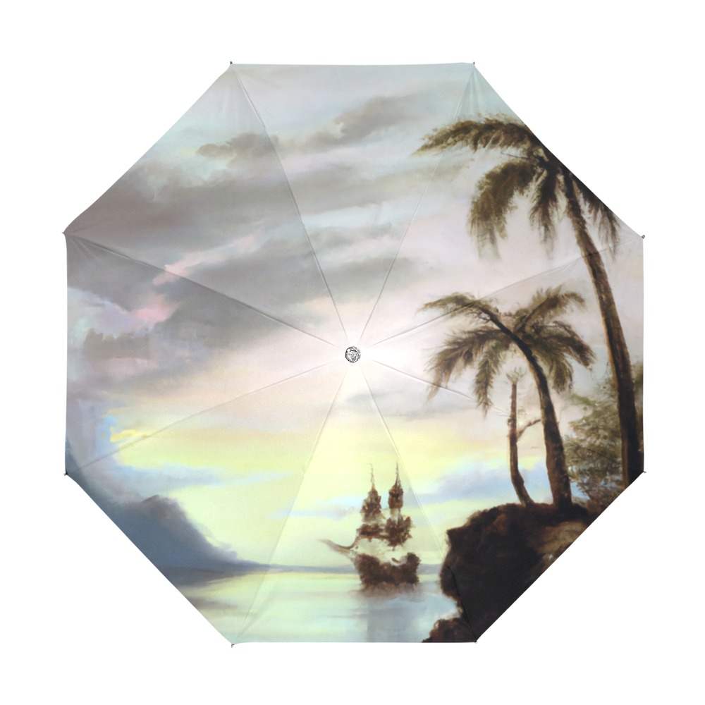Romantic Lagoon 3 Anti-UV Foldable Umbrella (U08)