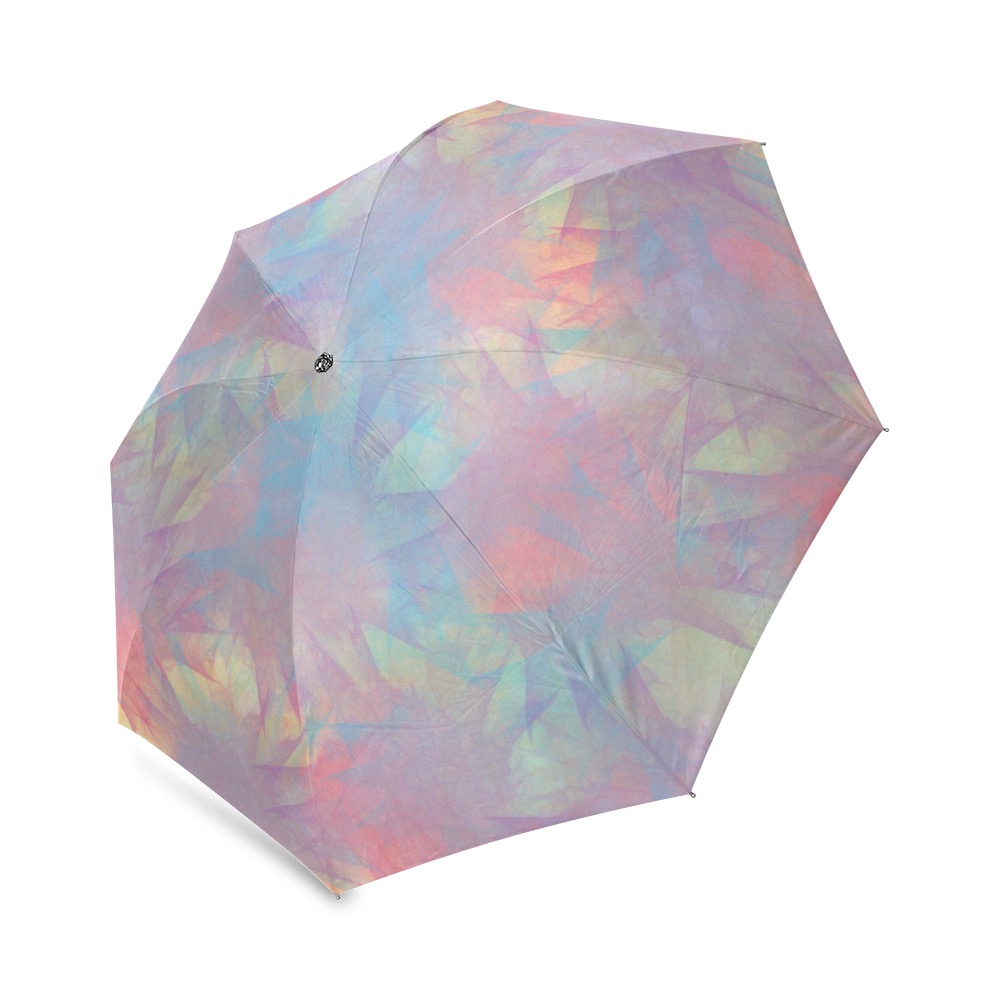 Ô Rainbow Blues Starburst 1b Foldable Umbrella (Model U01)