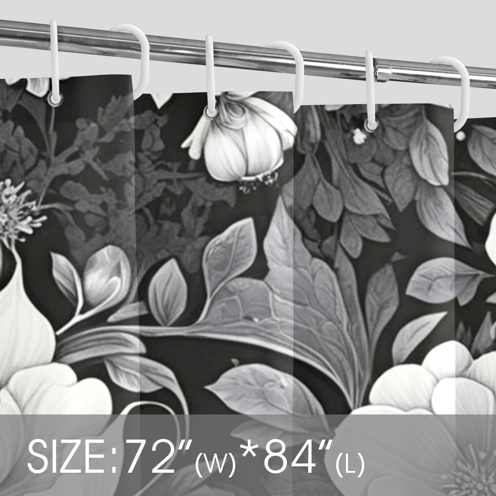 Fabulous Florals 39 Shower Curtain 72"x84"