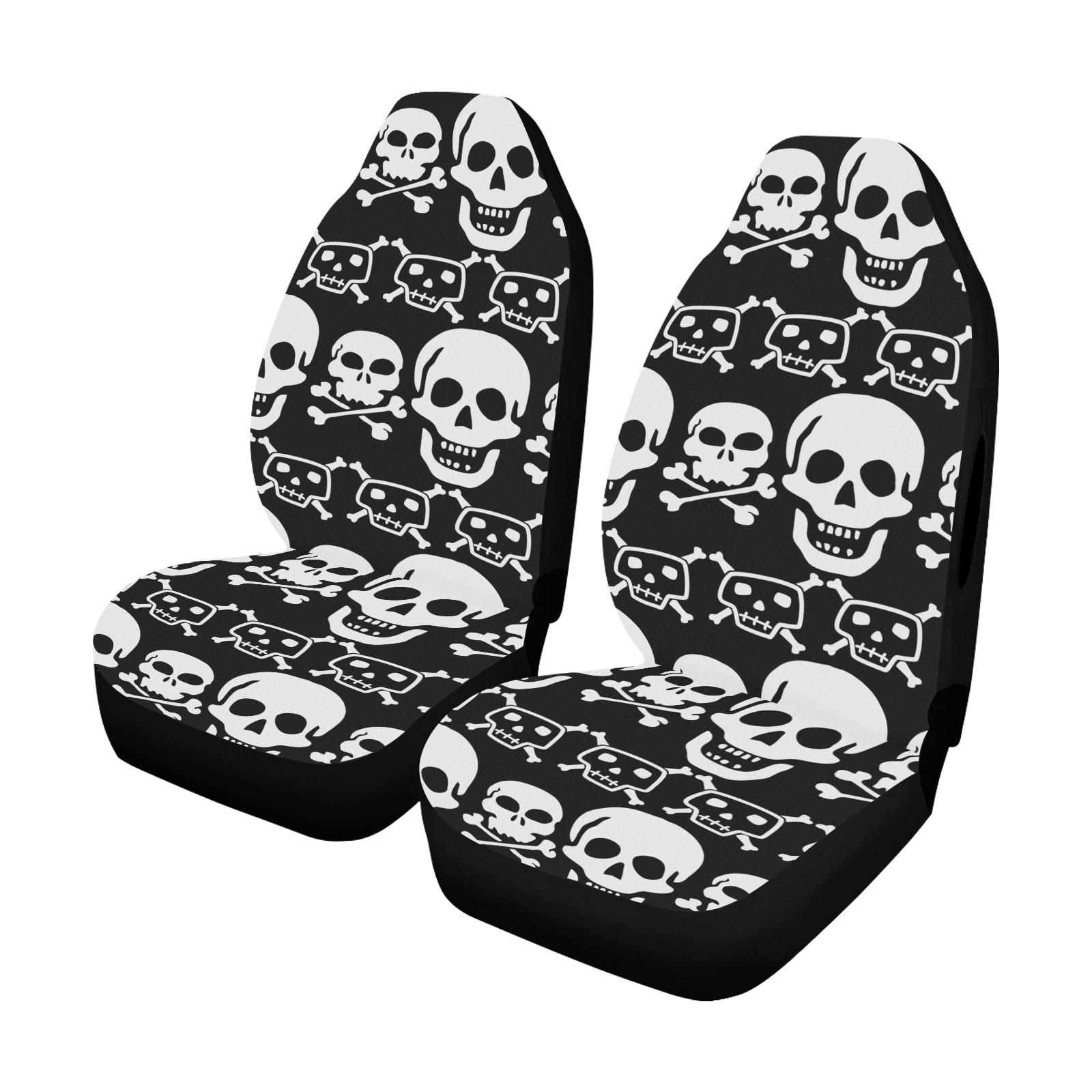 Skulls Car Seat Covers Car Seat Cover Airbag Compatible (Set of 2)