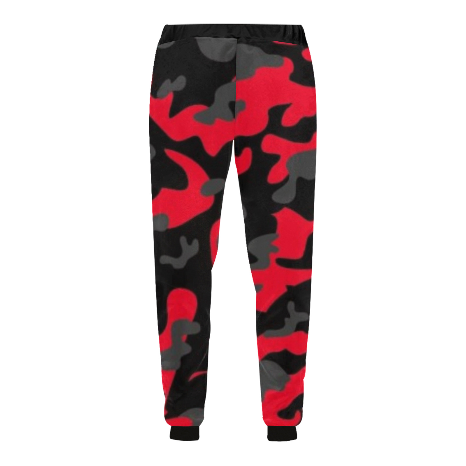 black red cambo Men's All Over Print Sweatpants (Model L11)