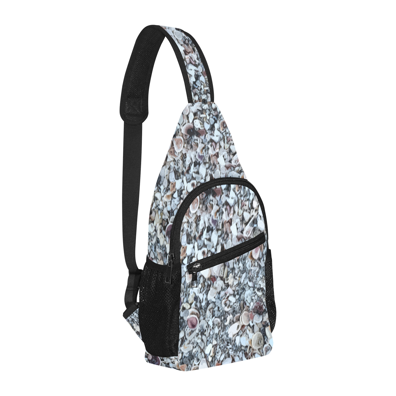 Shells On The Beach 7294 All Over Print Chest Bag (Model 1719)