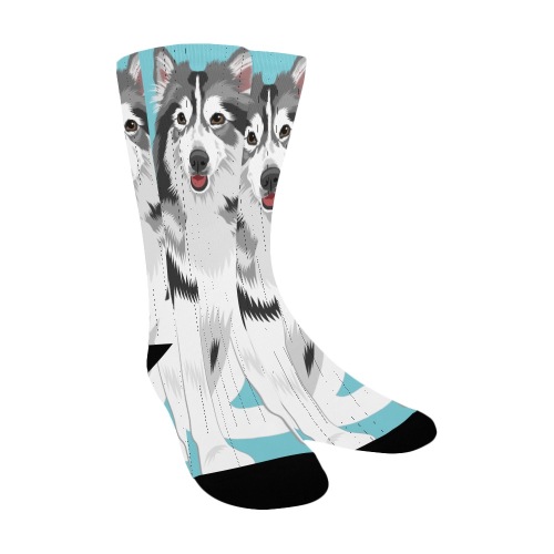 husky dog breed socks Women's Custom Socks