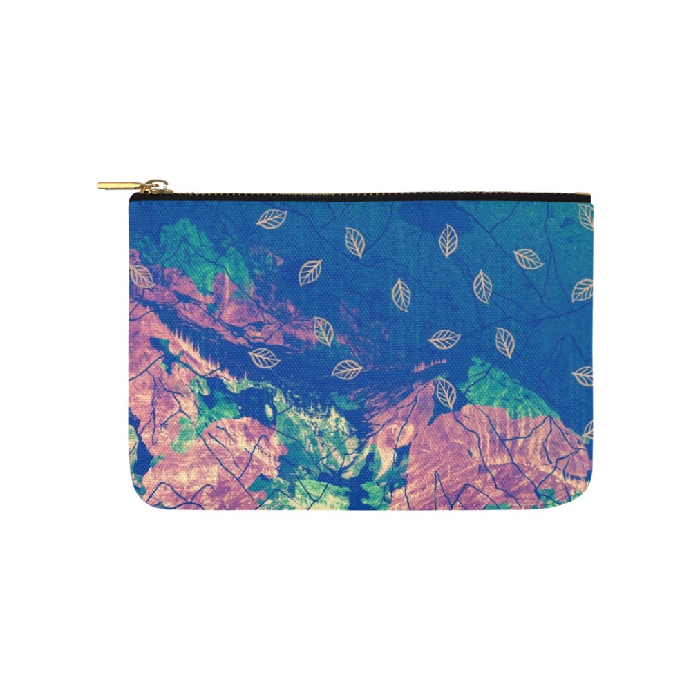 Leaf fall in the mountains Carry-All Pouch 9.5''x6''