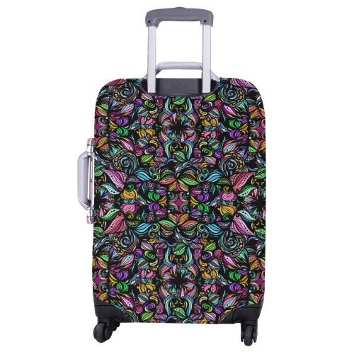 Whimsical Blooms Luggage Cover/Large 26"-28"