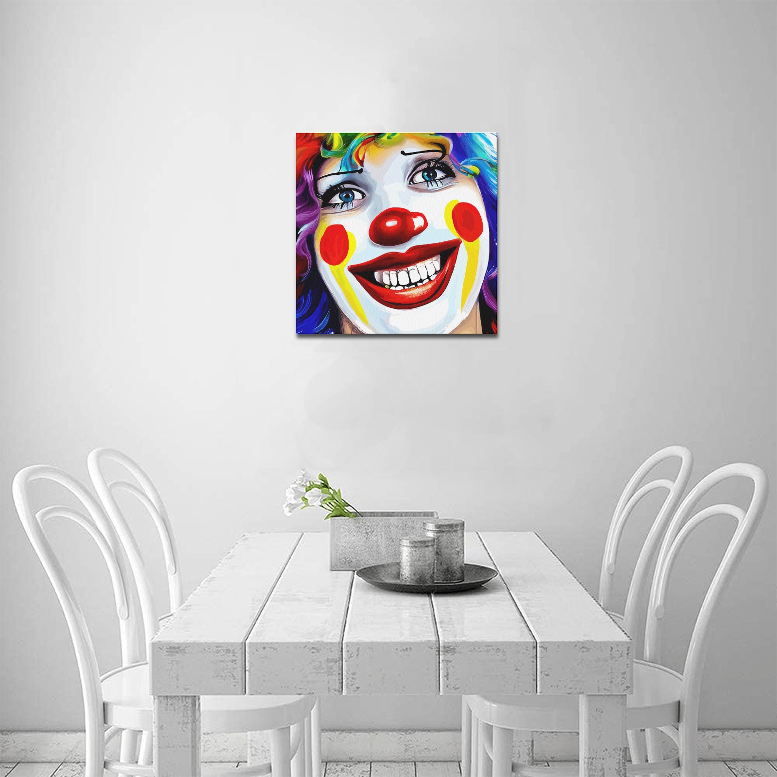 clown-002 Upgraded Canvas Print 16"x16"