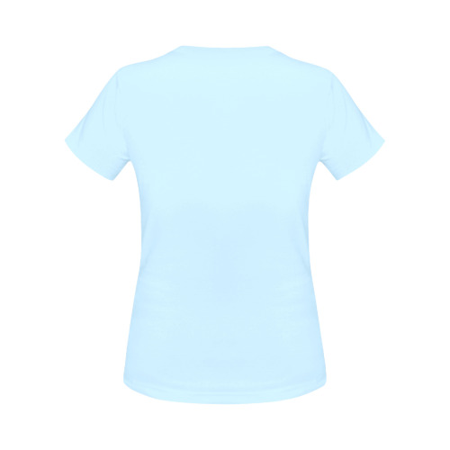 Blue Dolphin Sealife Cartoon Women's Classic T-Shirt (Model T17）