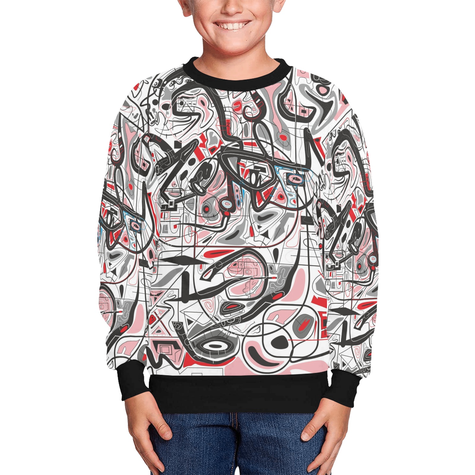 Model 2 Kids' All Over Print Sweatshirt (Model H37)