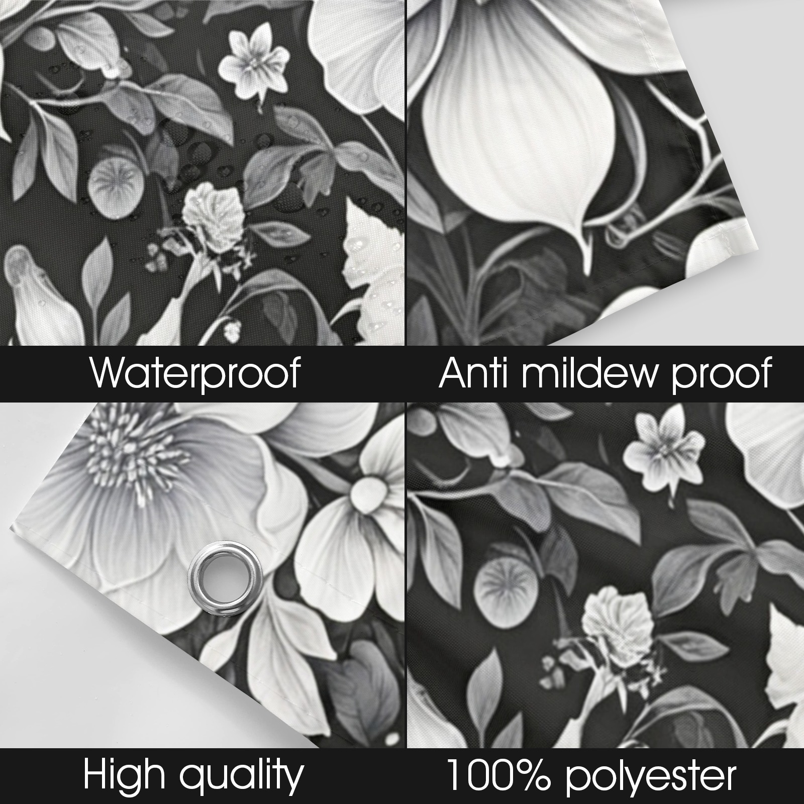 Fabulous Florals 39 Shower Curtain 69"x84"