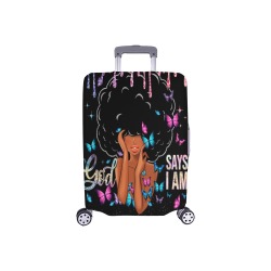 GOD SAYS I AM Luggage Cover/Small 18"-21"