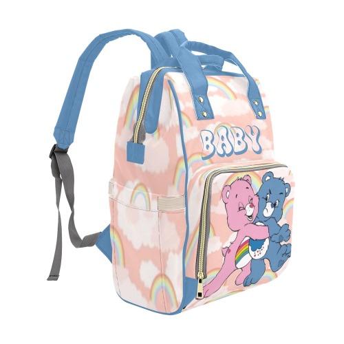 carebear baby bag Multi-Function Diaper Backpack/Diaper Bag (Model 1688)