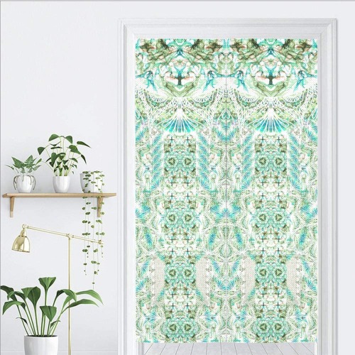 BUTTERFLY DANCE TEAL Door Curtain Tapestry