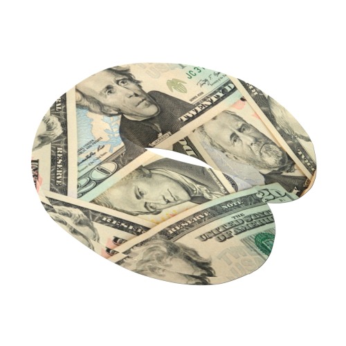 US PAPER CURRENCY U-Shape Travel Pillow