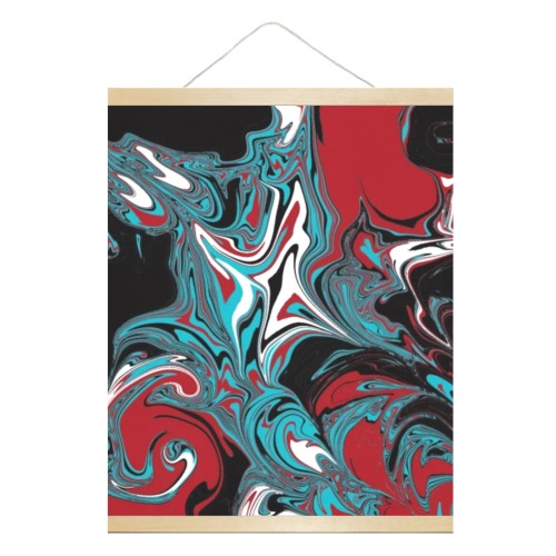 Dark Wave of Colors Hanging Poster 16"x20"