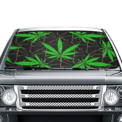 Pot Leaf Car Sun Shade Umbrella 58"x29"