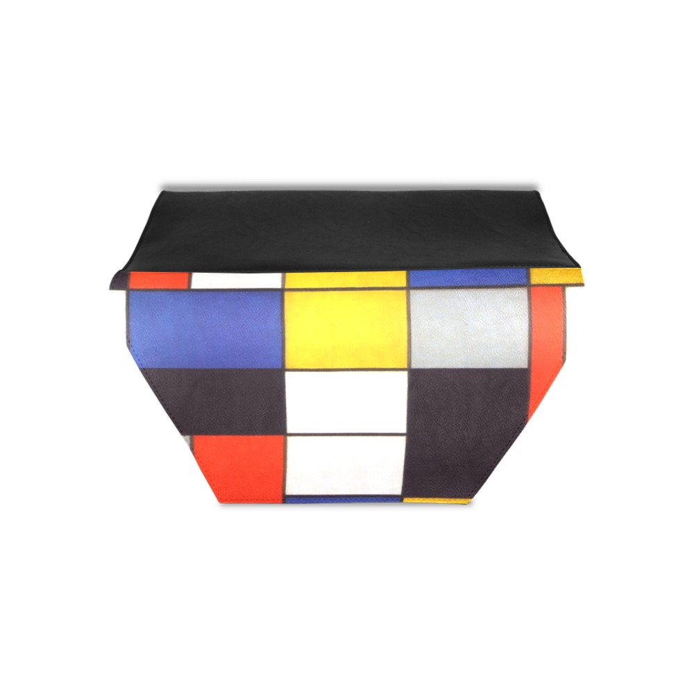 Composition A by Piet Mondrian Clutch Bag (Model 1630)