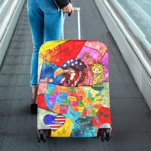 USA 2022 by Nico Bielow Luggage Cover/Large 26"-28"