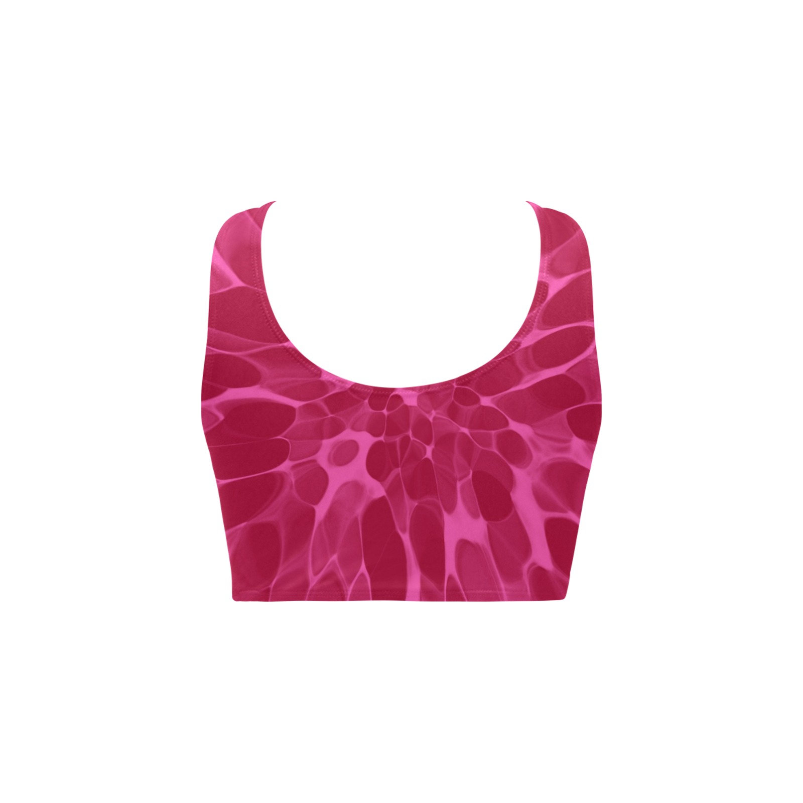 Pink Tie-dye Chest Bowknot Bikini Top (Model S33)