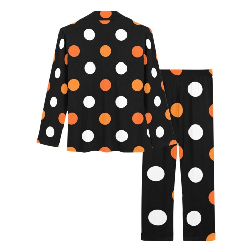 Halloween Polka Dots Women's Long Pajama Set