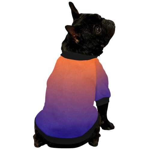 slice of rainbow Pet Dog Round Neck Shirt