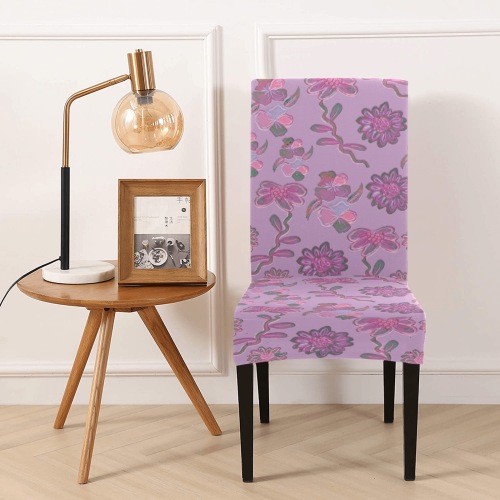 Sweet & Unique Floral Pattern Removable Dining Chair Cover