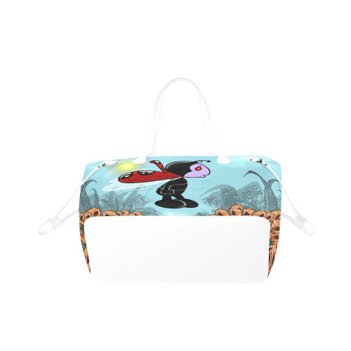 Mizz Ladybug Clover Canvas Tote Bag (Model 1661)