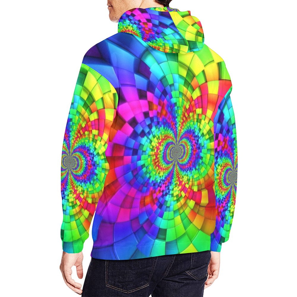 Mirror dance All Over Print Hoodie for Men (USA Size) (Model H13)