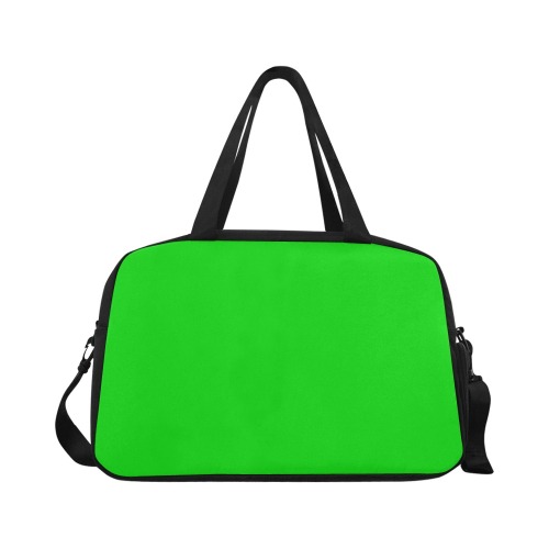Merry Christmas Green Solid Color Fitness Handbag (Model 1671)