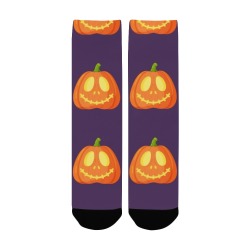 Halloween Pumpkin Socks for Women Women's Custom Socks