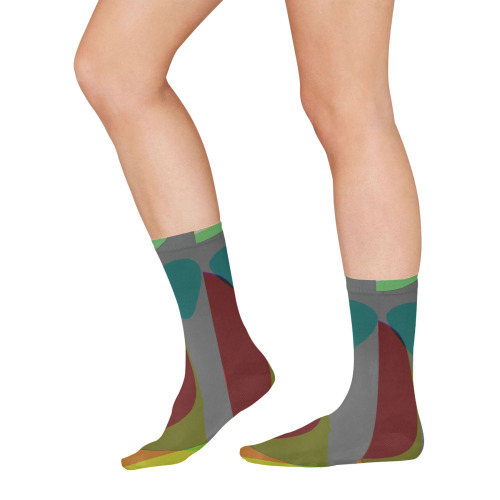 Colorful Abstract 118 All Over Print Socks for Women