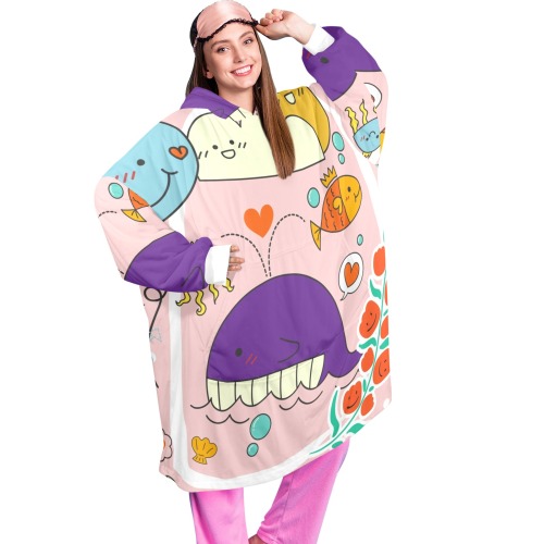 colorful cartoon whale