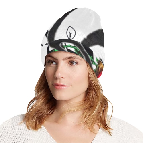 Aromatherapy Apparel Graphic Beenie White All Over Print Beanie for Adults