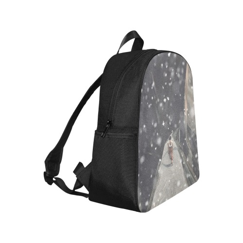 one way ticket Multi-Pocket Fabric Backpack (Model 1684)
