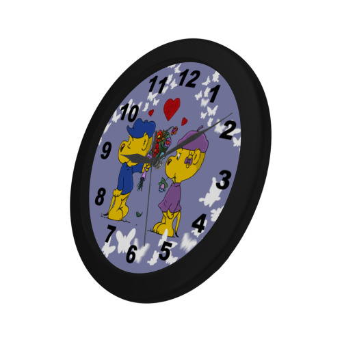 Ferald and Sahsha Ferret Circular Plastic Wall clock