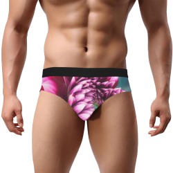 Pink Dahlila Men's Underwear Men's Mid Rise Briefs (Model L48)