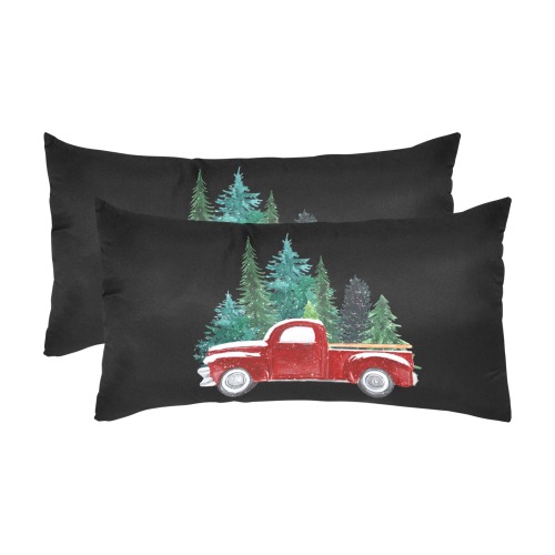 DBP-Watercolor-Christmas-Truck-7 Custom Pillow Case 20"x 36" (One Side) (Set of 2)