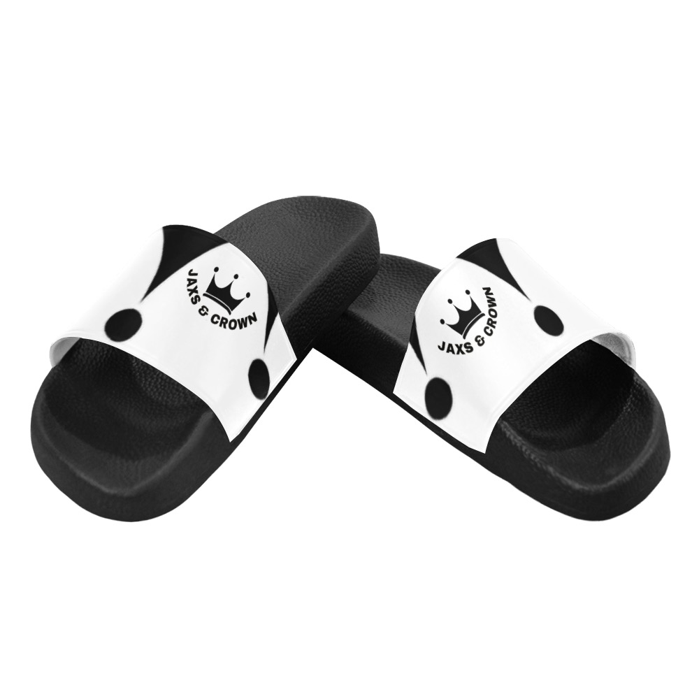 Jaxs n crown print Men's Slide Sandals (Model 057)