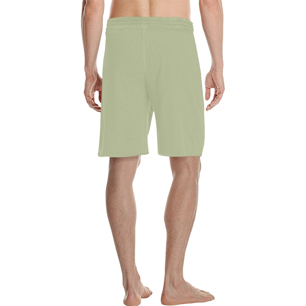 kaki Men's All Over Print Casual Shorts (Model L23)