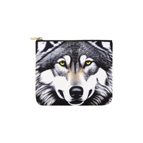 Grey Wolf Carry-All Pouch 6''x5''