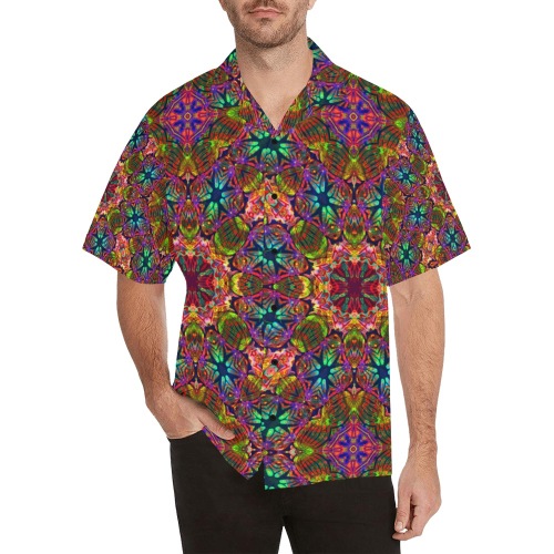 Tropical Hawaiian Brilliance Hawaiian Shirt (Model T58)
