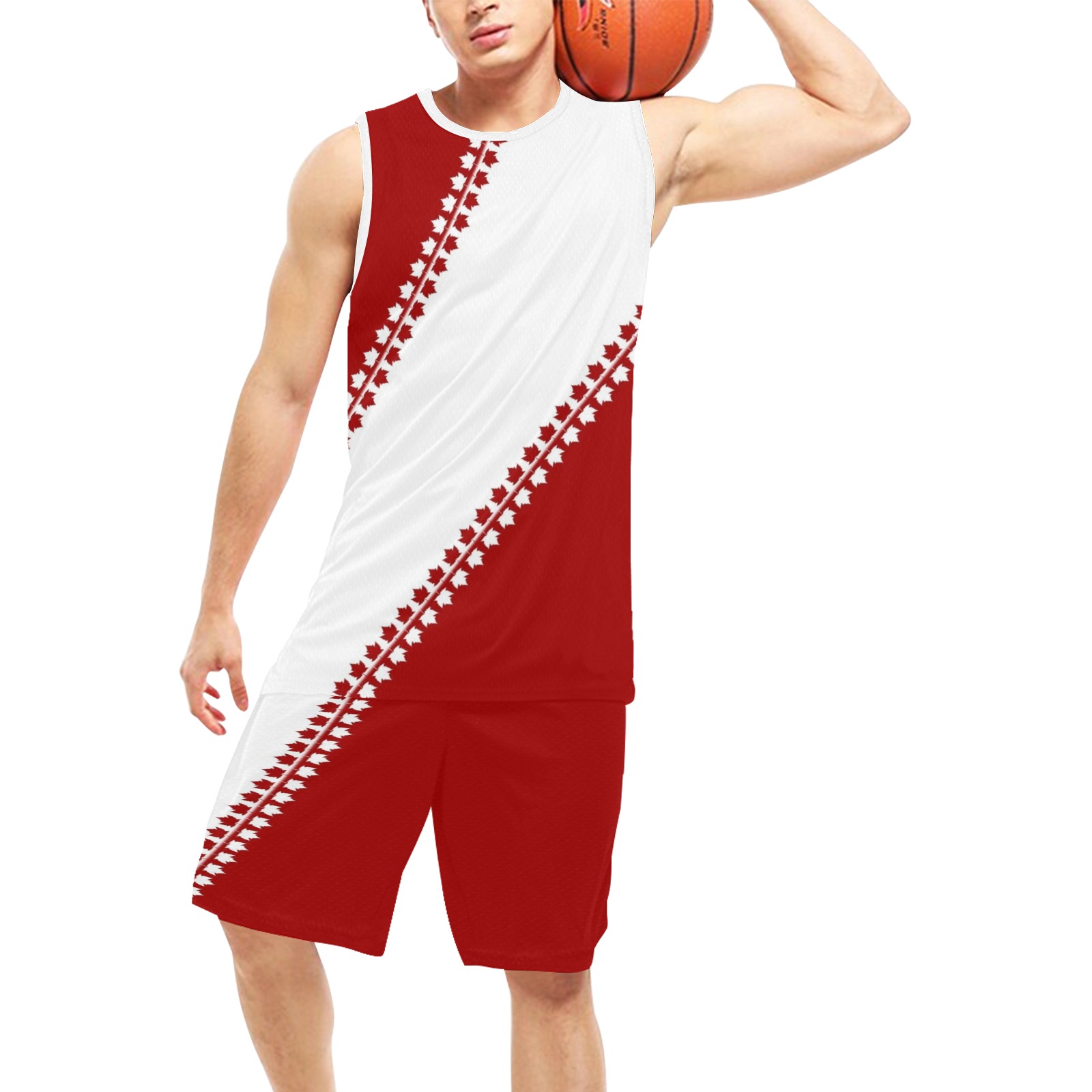 Canada Basketball Team Uniforms Basketball Uniform with Pocket
