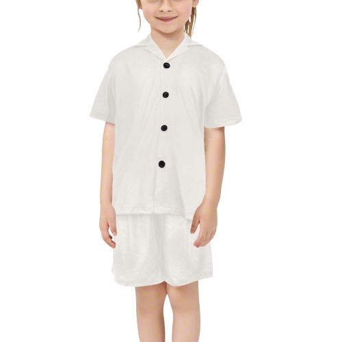 White Alyssum Little Girls' V-Neck Short Pajama Set