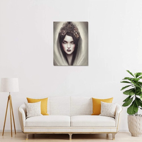 2 - Gothic female elegance beauty digital painting Upgraded Canvas Print 11"x14"